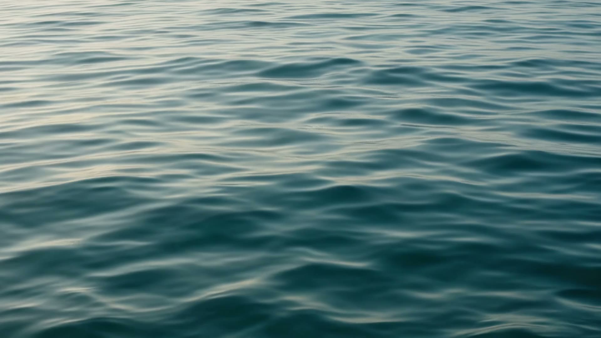 Gentle ripples on the sea